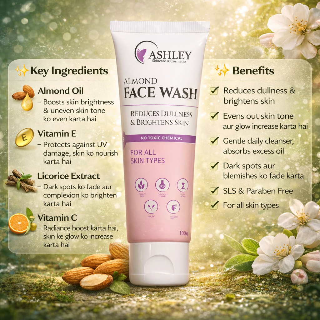 Almond Whitening Face Wash