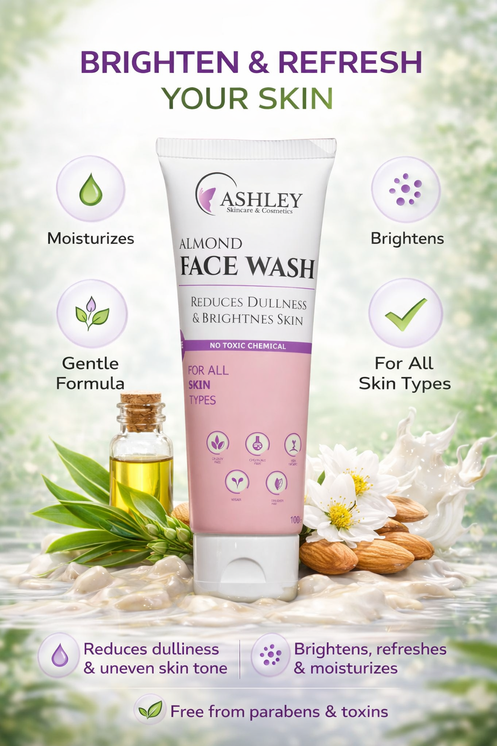 Almond Whitening Face Wash