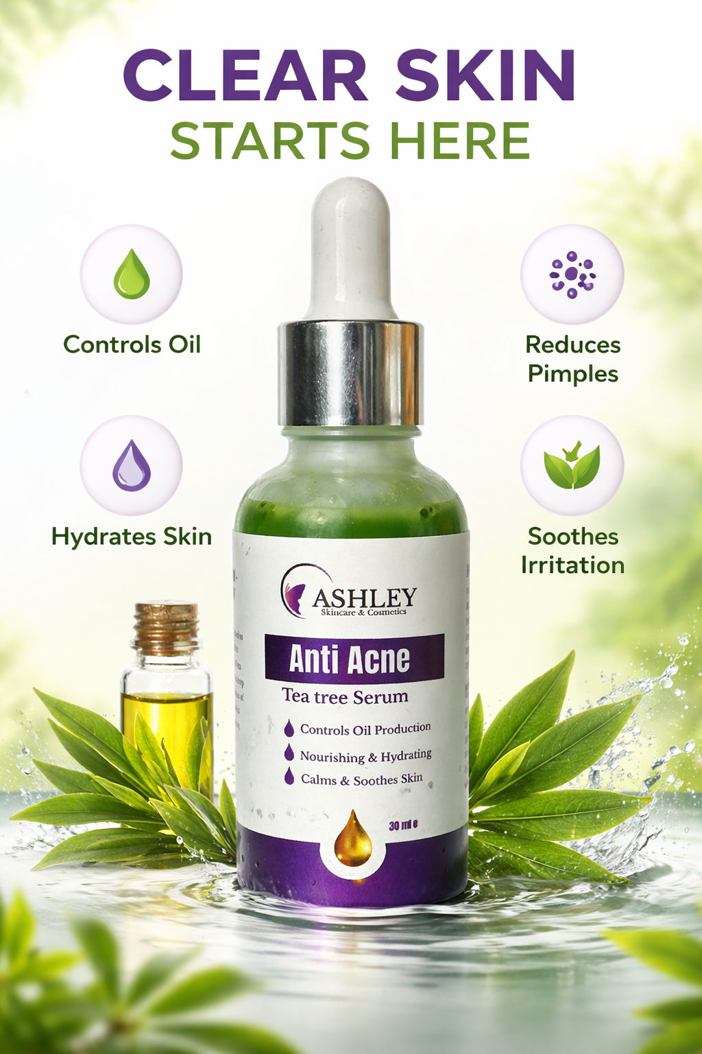 Anti-Acne Tea Tree Serum (30 ml)